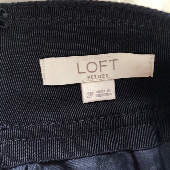 LOFT navy dress skirt - Picture 3 of 6